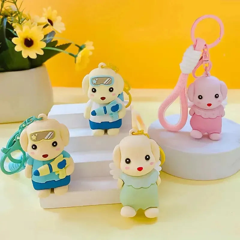 Forest Poodle Dog Squad Keychain