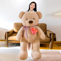 Cute Teddy Bear Embroidered Heart Plush Toy (60 cm)