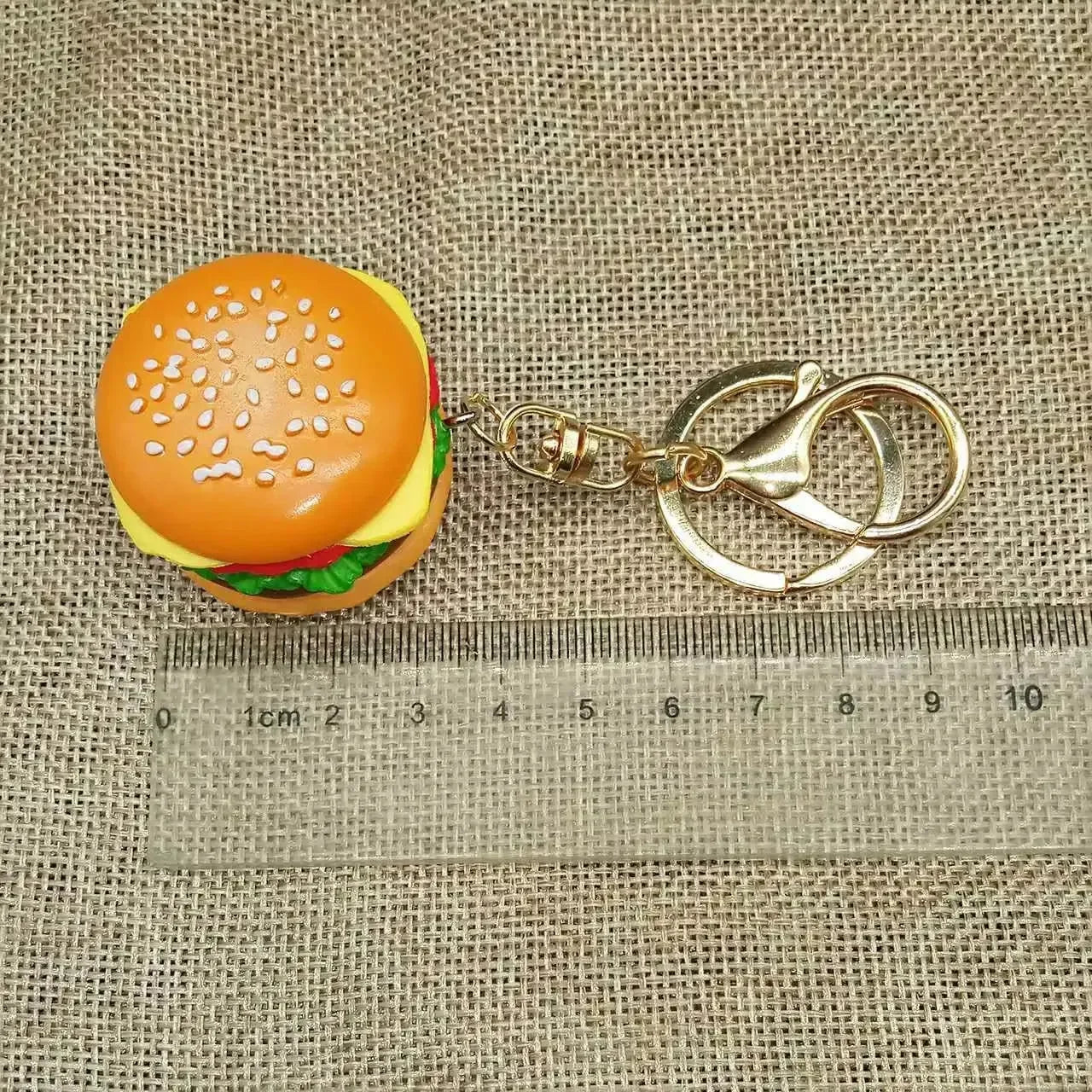 Craveable Carry Hamburger Keychain