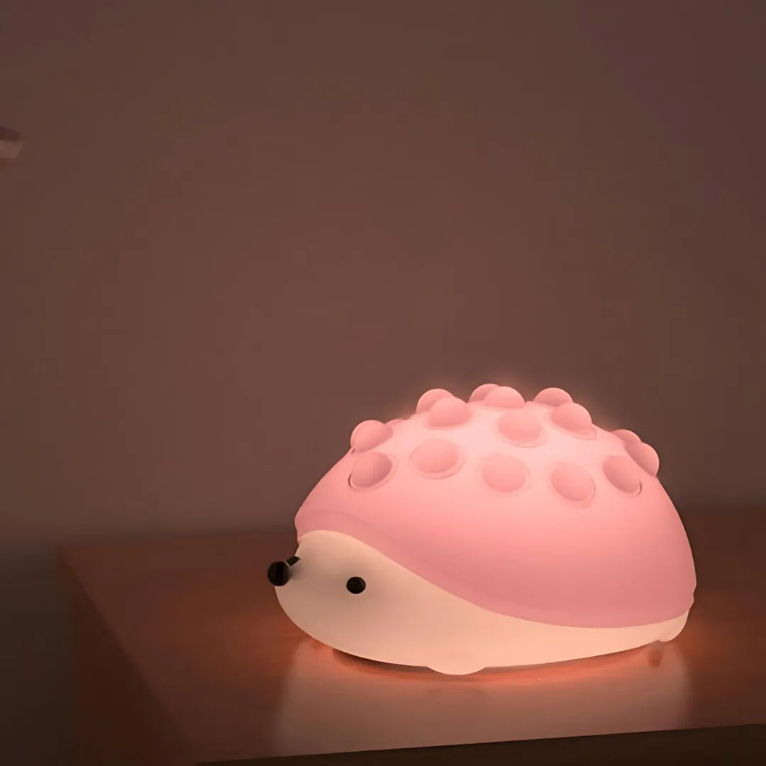 Hedgehog Pop It Silicone Night Light