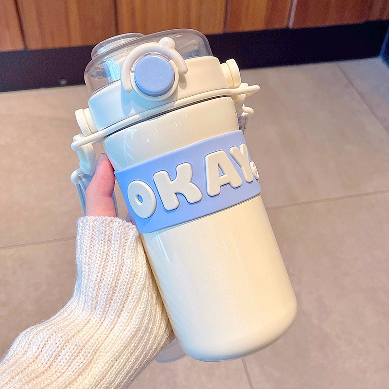 Okay To Drink 2 in 1 Water Bottle (650 ml)