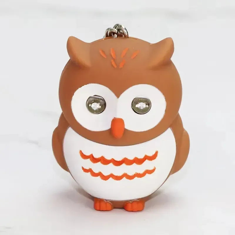 Hoot of Wisdom LED Owl Keychain