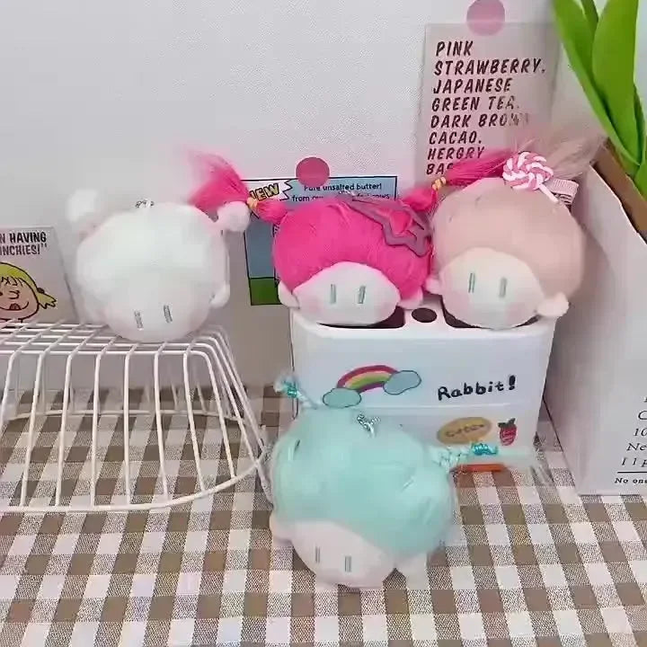 Wiggly Wonders Doll Head Keychain