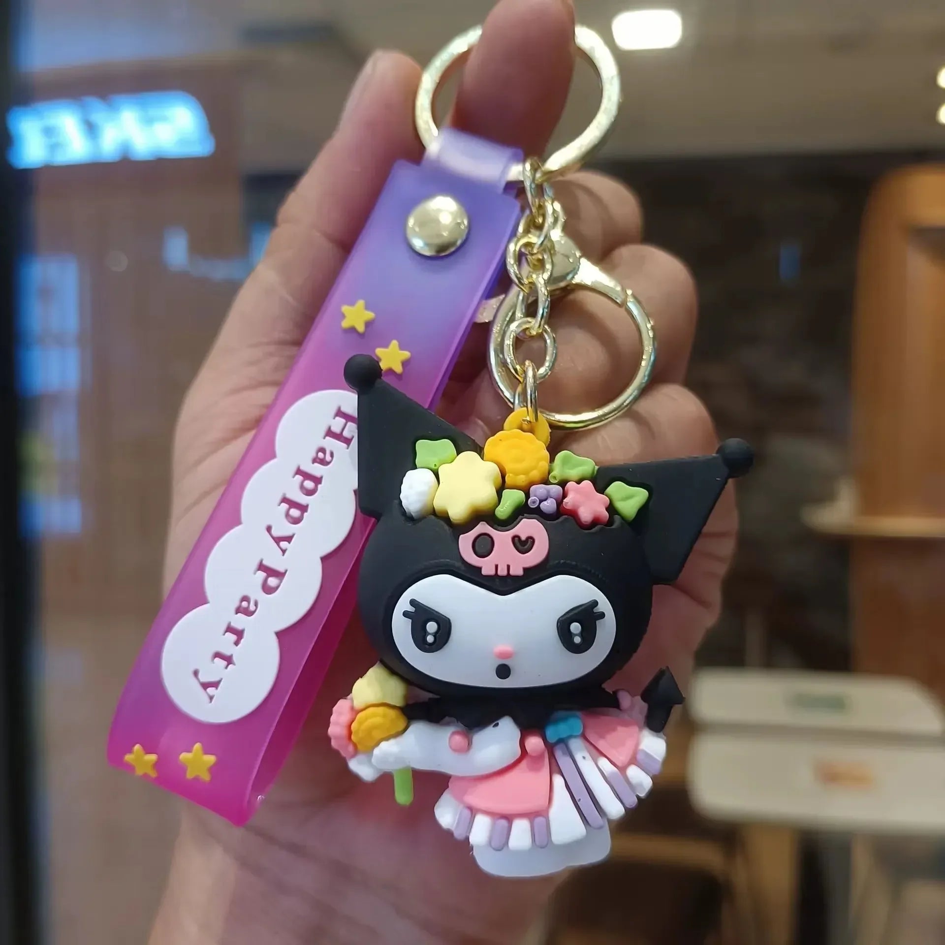Porte-clés 3D Kuromi Spooky Chic 