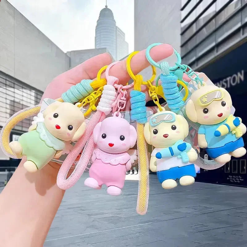 Forest Poodle Dog Squad Keychain