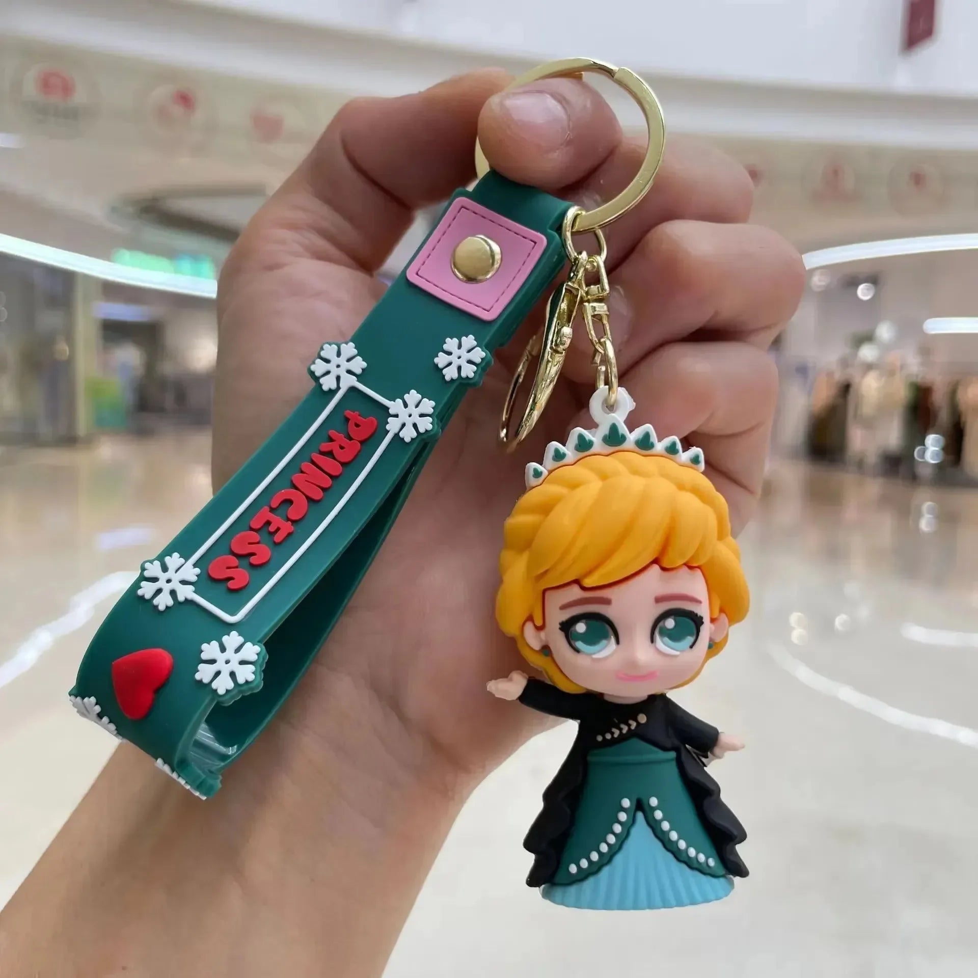 Frozen Princess Crew 3D Keychain