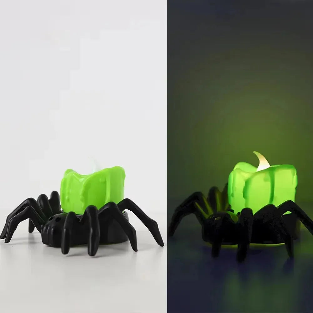 Spooky Spider Candle Night Lamp