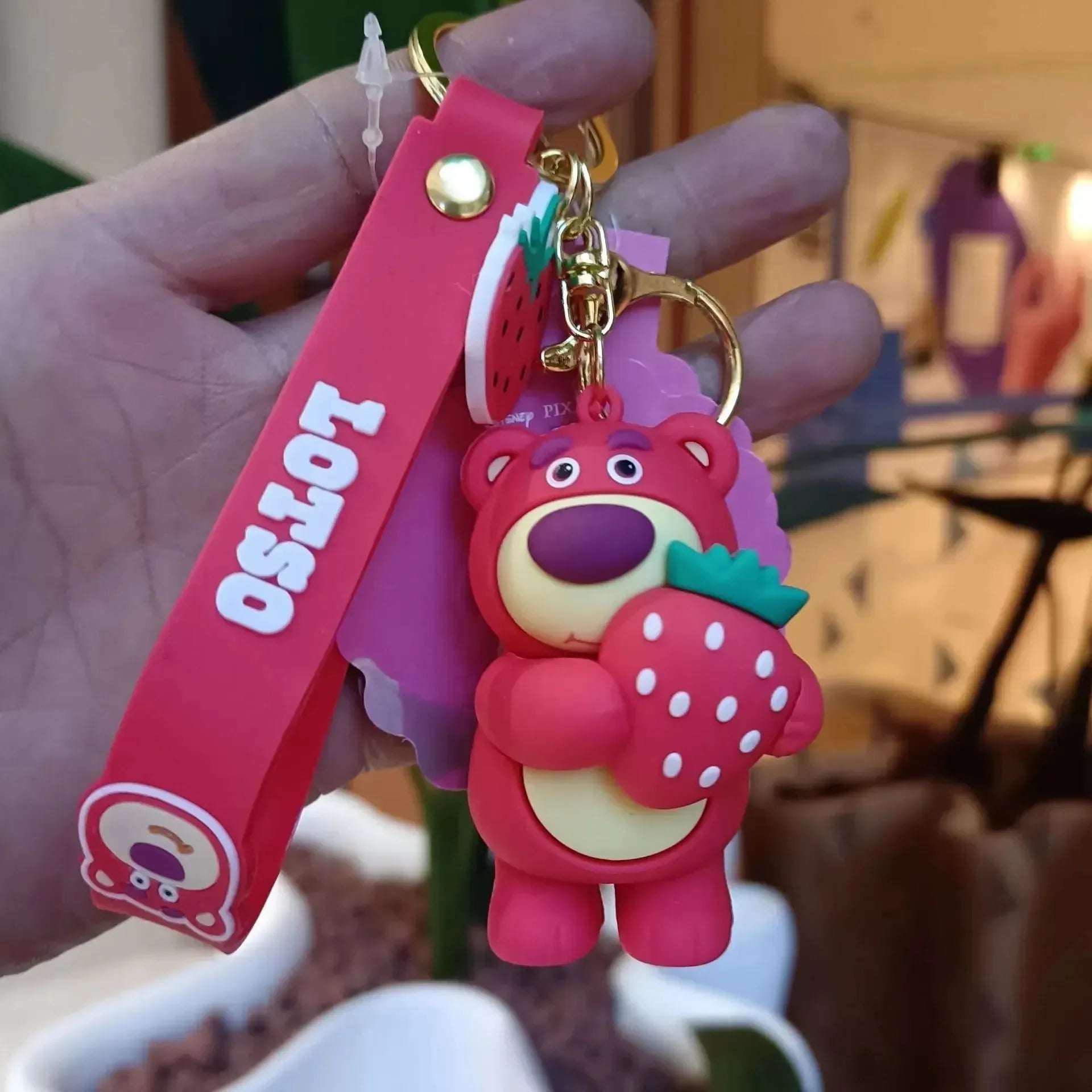 Berry Hugs Lotso Bear 3D Keychain