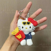 Hello Kitty McD Fries Plush Keychain
