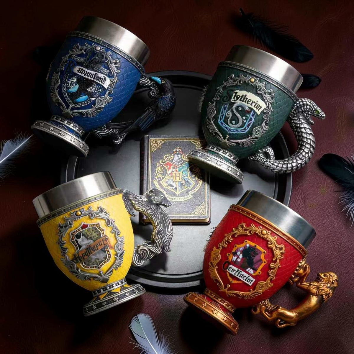Hogwarts Houses Gothic Sculpted Tankard Mugs (600 ml)