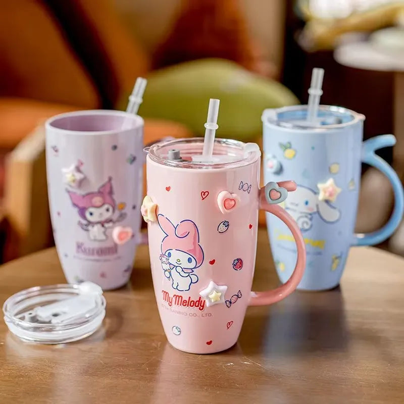 Sanrio Kawaii Ceramic Coffee Mugs (580 ml)