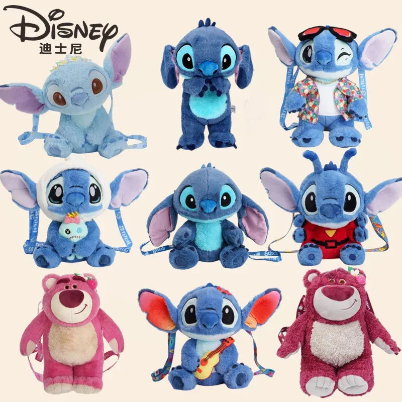 Disney Stitch and Lotso Stuffed Backpack