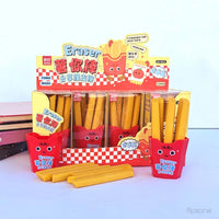 Fry-Yay French Fries Eraser Set