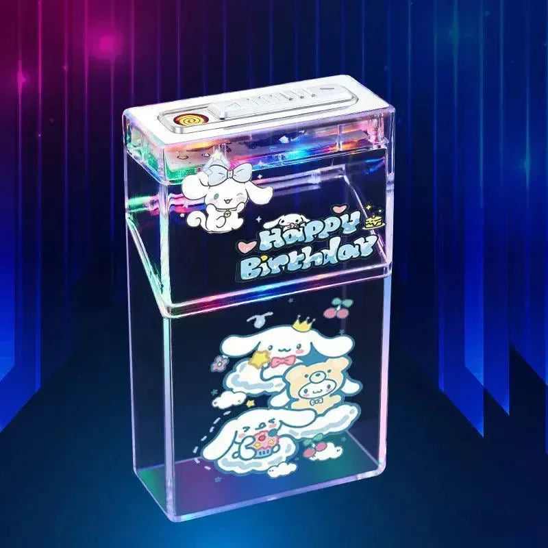 Sparkle Snug Sanliou Cigarette Case Lighter