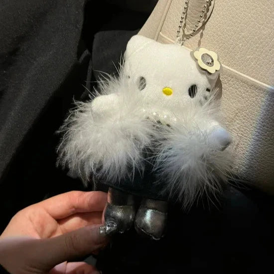 Hello Kitty Elegant Lady Plush Keychain