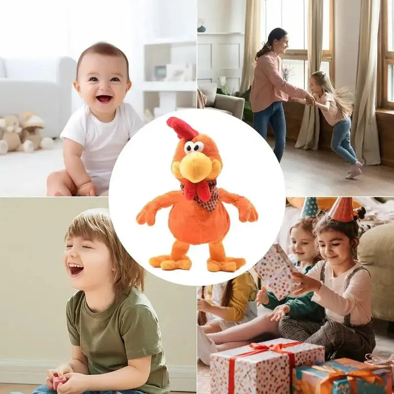 Interactive Chicken Plush Toy (30 cm)