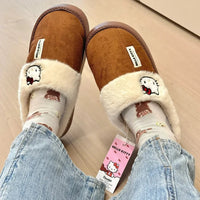 Hello Kitty Fuzzy Winter Slippers