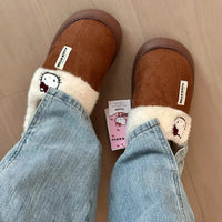 Hello Kitty Fuzzy Winter Slippers