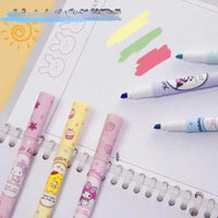 Sanrio Kawaii Fluorescent Highlighter (Set of 6)