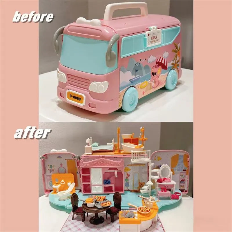 Koala Tour Bus Pretend Play Kids Set