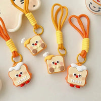 Quirky Crusties Bread Toast Keychain