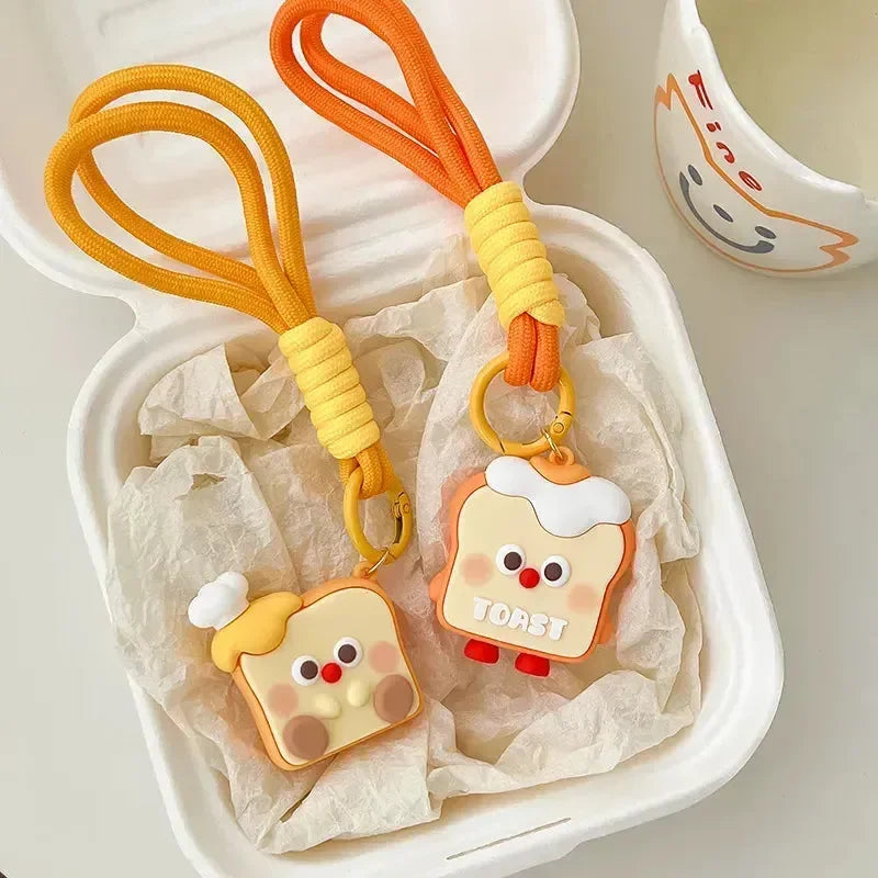 Quirky Crusties Bread Toast Keychain