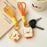 Quirky Crusties Bread Toast Keychain