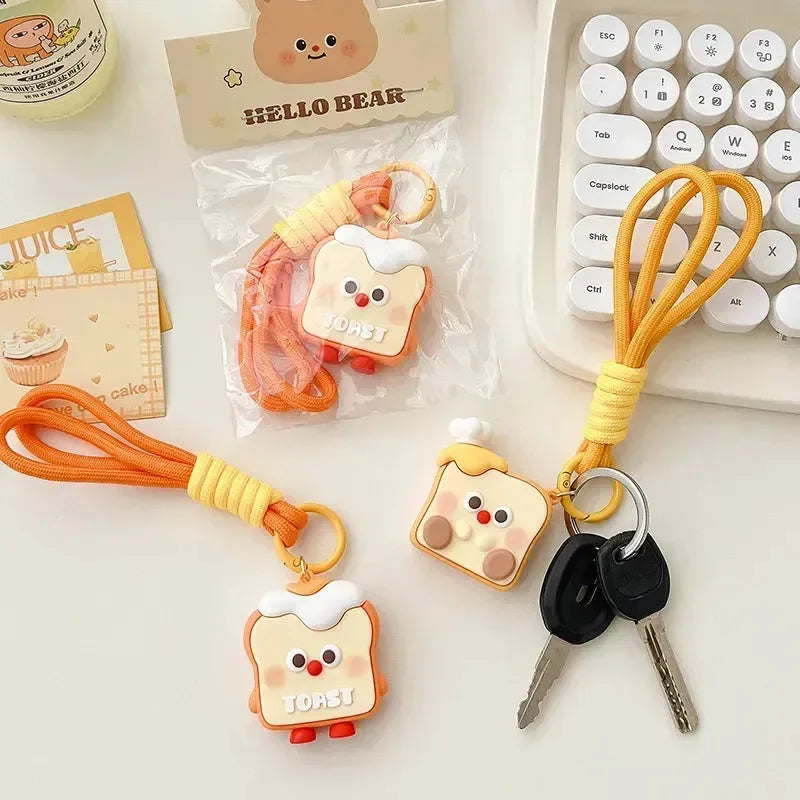 Quirky Crusties Bread Toast Keychain