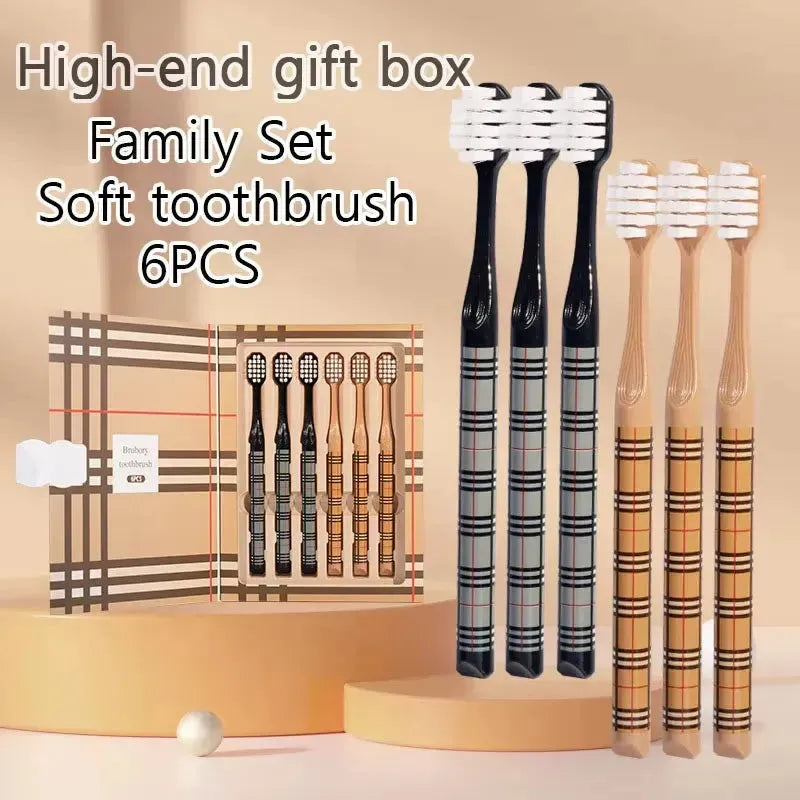 British Plaid Luxury Toothbrush Set