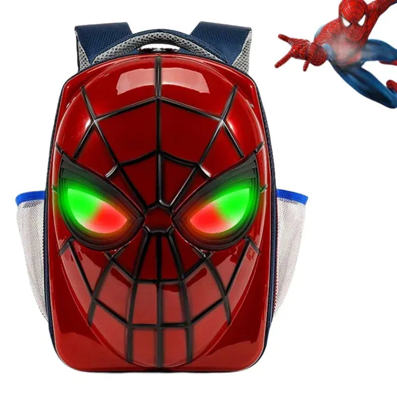 Spiderman 3D Glowing Backpack For Kids