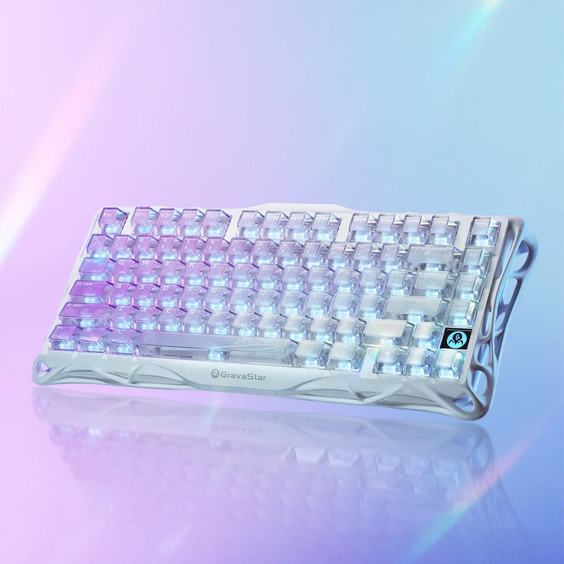 Gravastar Mercury K1 Lite Crystal Aurora Keyboard