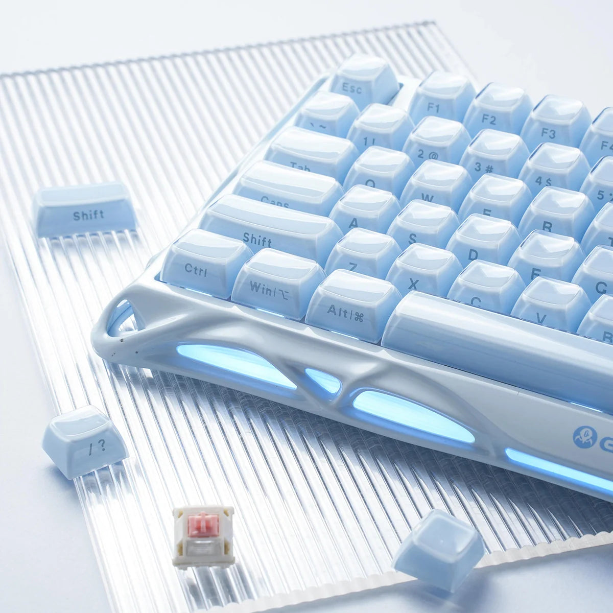 Gravastar Mercury K1 Ice Blue Keyboard
