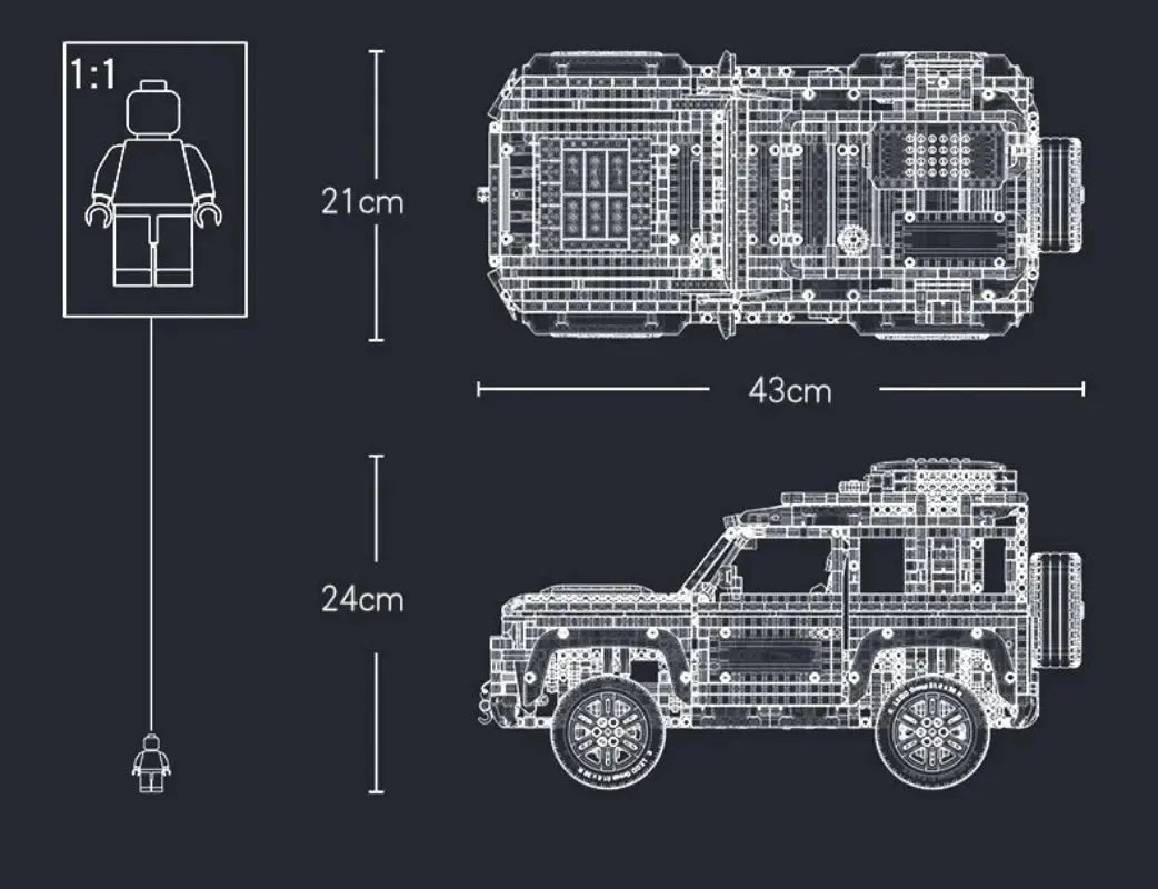 Landrover Defender Building Block Set