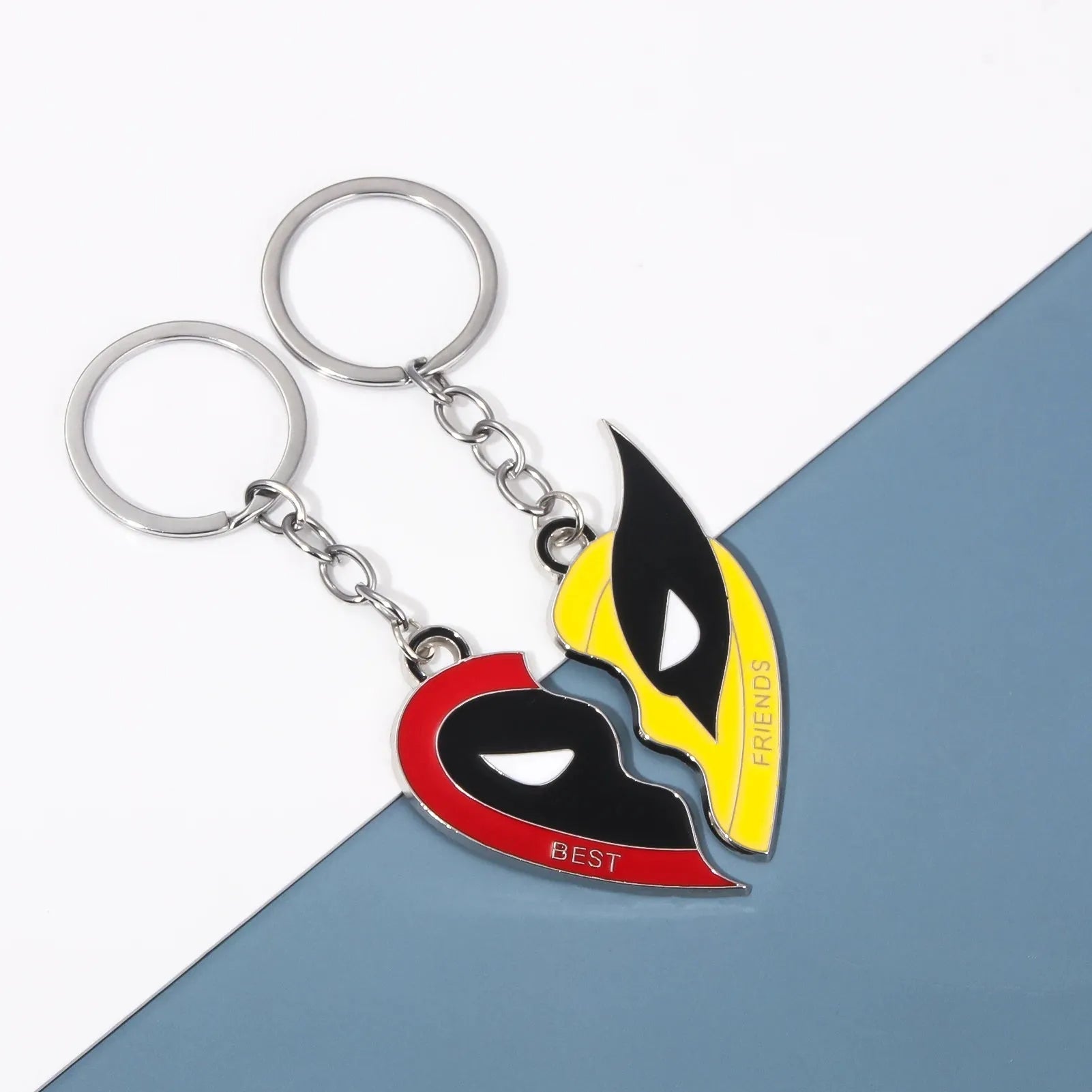 Deadpool & Wolverine Keychain Pendant & Bracelet