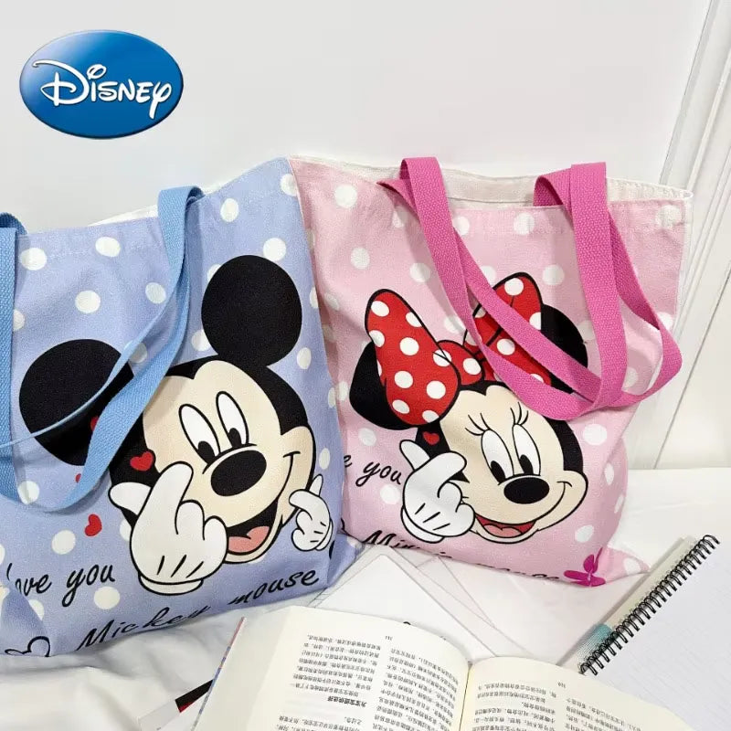 Mickey & Minnie Printed Pattern Shoulder Bag