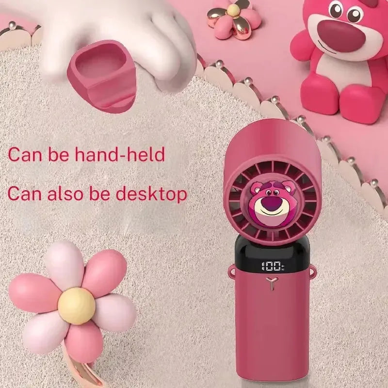 Lotso 2 in 1 Portable Rechargeable Fan