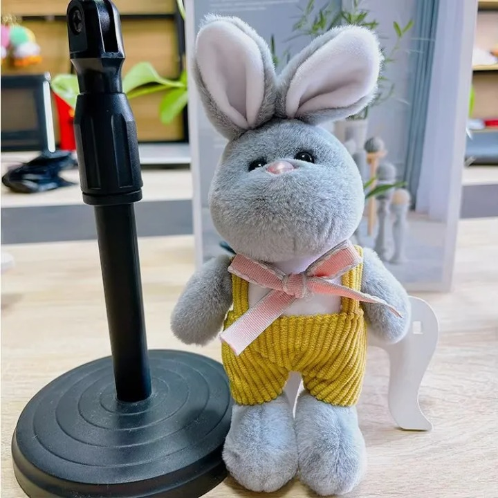 Dungaree Rabbit Plush Keychain