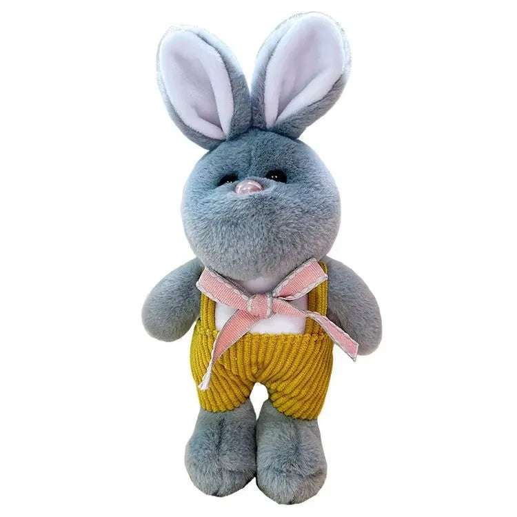 Dungaree Rabbit Plush Keychain