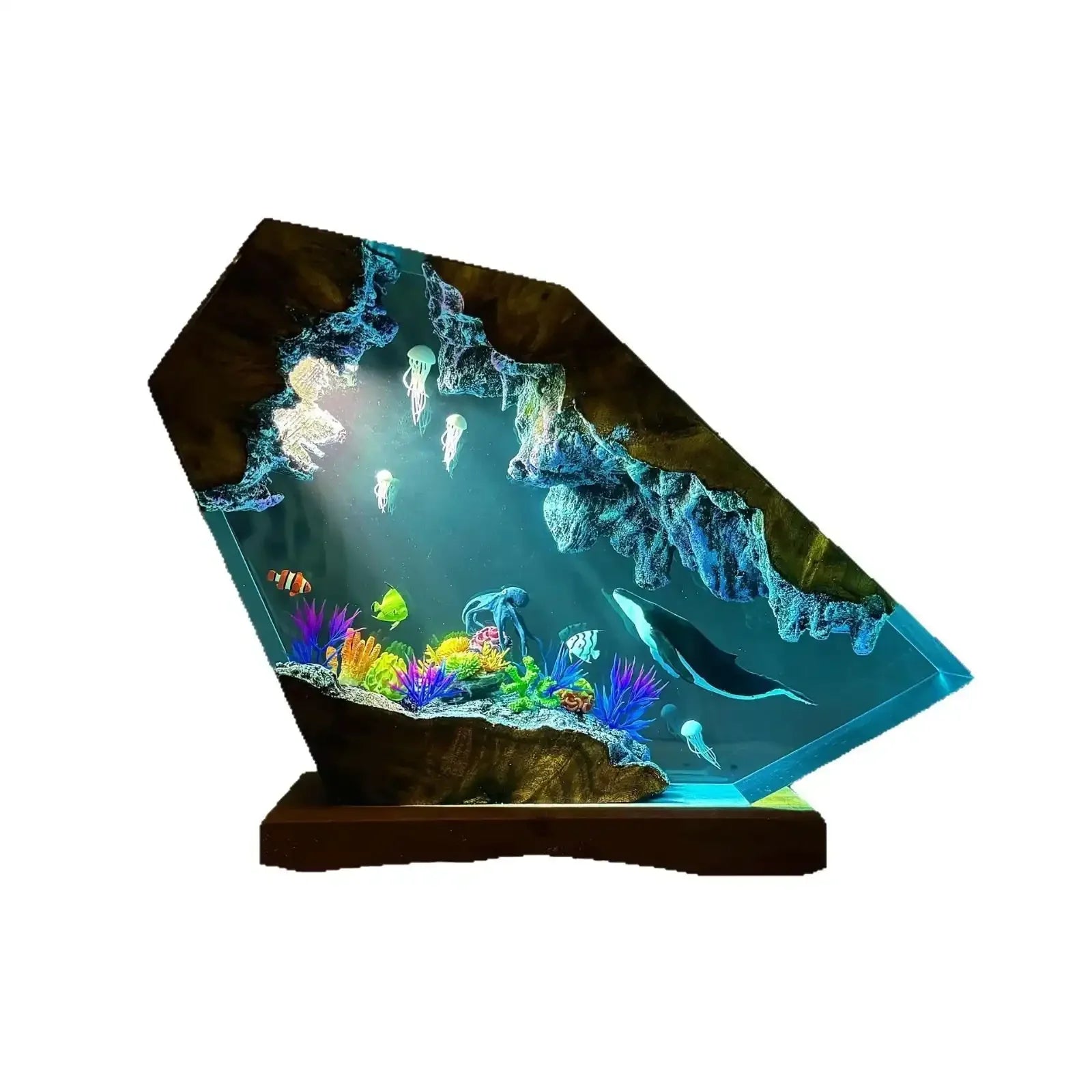 Deep Sea Serenity Resin Lamp