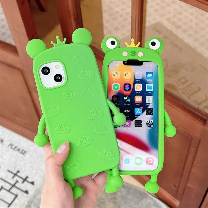 Lovely Frog Phone Case for iphone 11/11pro/11pro max/12/12mini/12pro/12pro max/13/13pro/13pro max/14/14plus/14pro/14pro max PN6209 - Bear Hugs