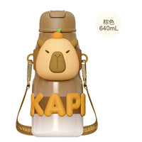 Capybara Squeezy Insulated Bottle (650 ml)