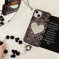 Glossy Heart Mirror Phone Case (For iPhones)