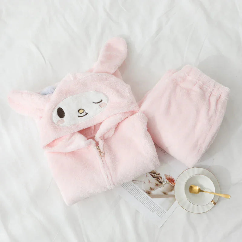 Kawaii My melody Winter Pajamas Suits Set PN1956 - Bear Hugs