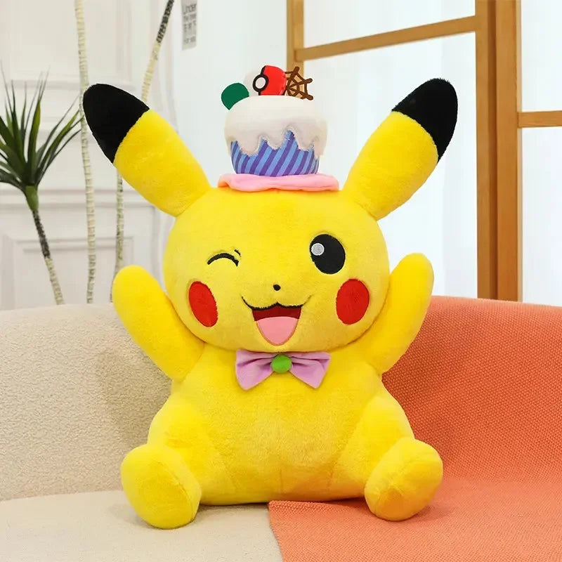 Pikachu Cake Hat Pokimon Plush