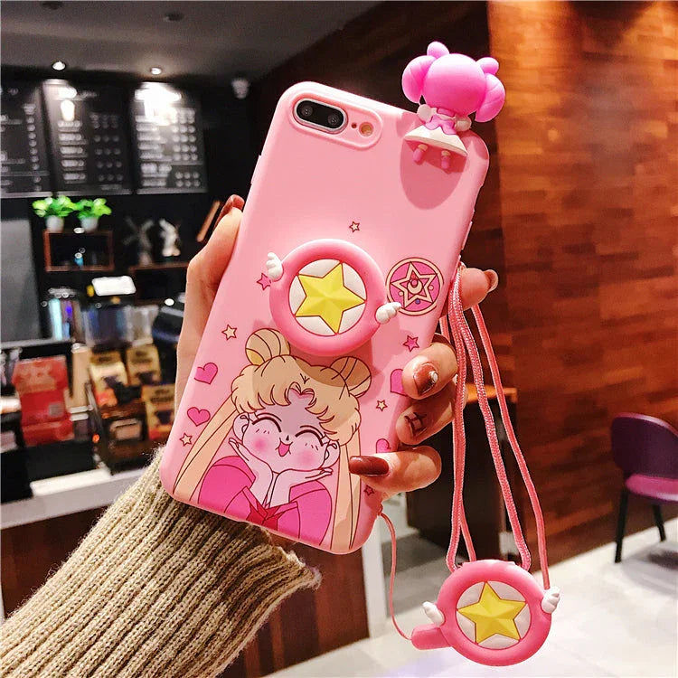 Pink Usagi Phone Case for iphone 6/6s/6plus/7/7plus/8/8P/X/XS/XR/XS Max PN1124 - Bear Hugs