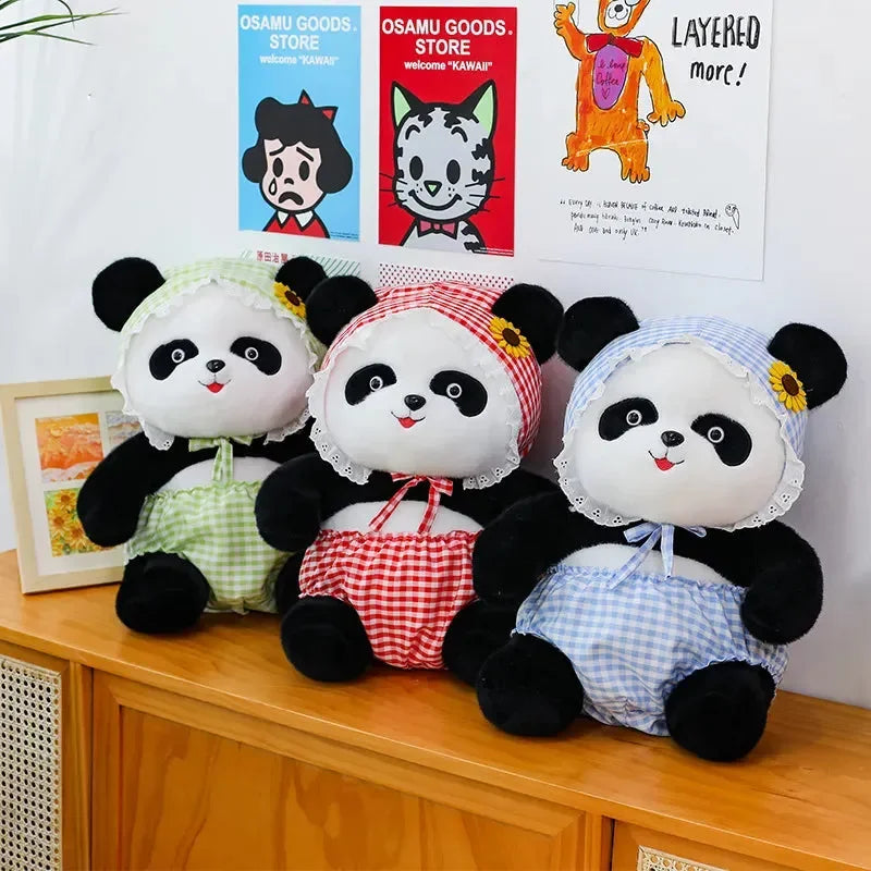 Floral Charm Giant Panda Plushie