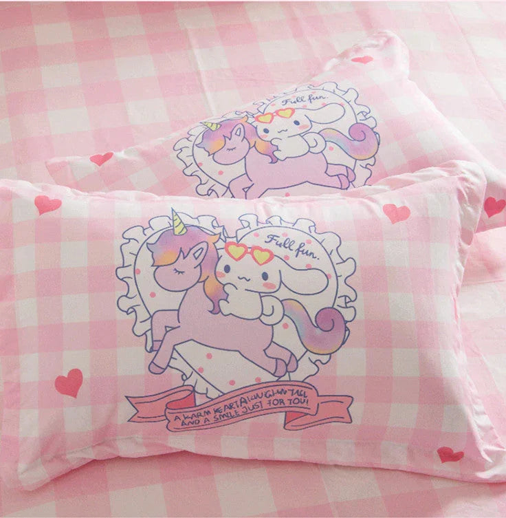Dreamy Unicorn And Cinnamoroll Bedding Set PN0532 - Bear Hugs