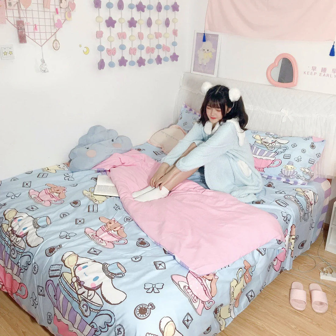 Lovely Cinnamoroll Bedding Set PN2747 - Bear Hugs