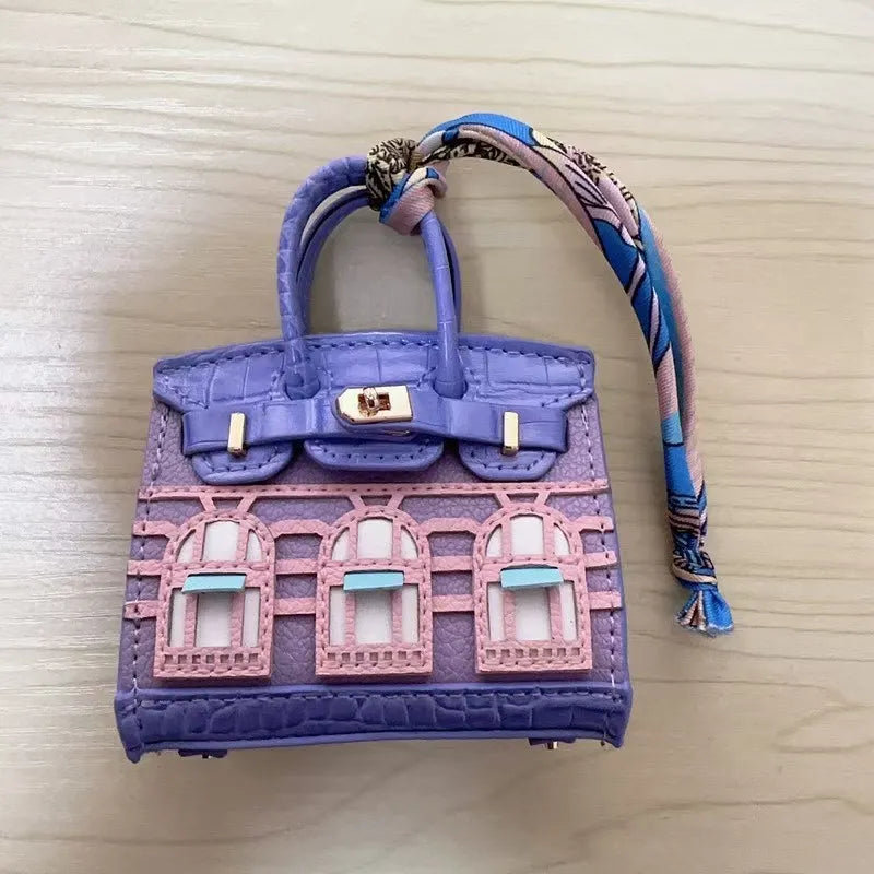 Mini Leather Bag Keychains