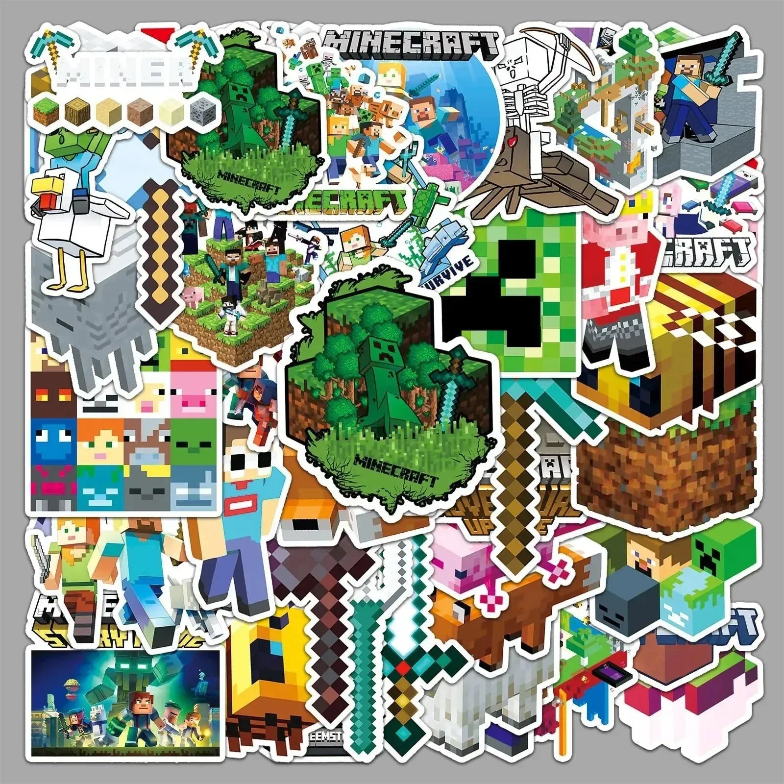 Minecraft Sticker Pack (50 Pcs)